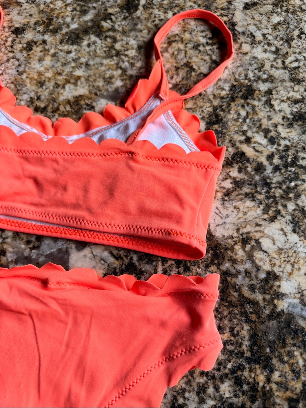 FREE with purchase of non-discounted item: Gabi Orange Scallop Edge Bikini, Sz S - Picture 11 of 16